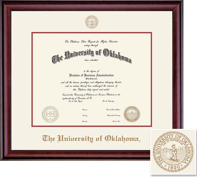 University of Oklahoma 14'' x 17'' Classic Diploma Frame