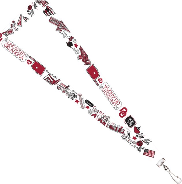 University of Oklahoma Julia Gash 3/4'' Satin Lanyard
