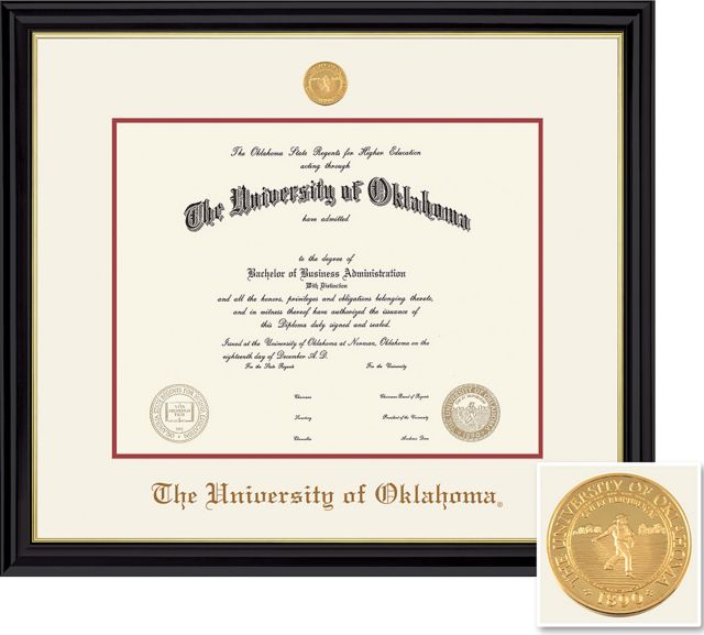 University Of Oklahoma Coronado BA/MA Diploma Frame -ONLINE ONLY