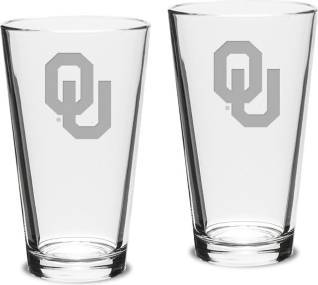 Set of 2 Crystal Mixing Glasses - 16 oz- ONLINE ONLY