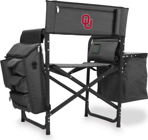 University of Oklahoma Backpack Chair With Cooler - ONLINE ONLY