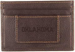 University of Oklahoma Leather Card Holder