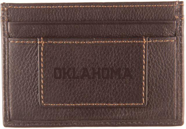 University of Oklahoma Leather Card Holder