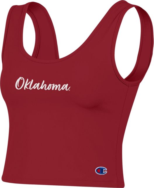University of Oklahoma Women's Scoop Neck Crop Tank Top | Champion