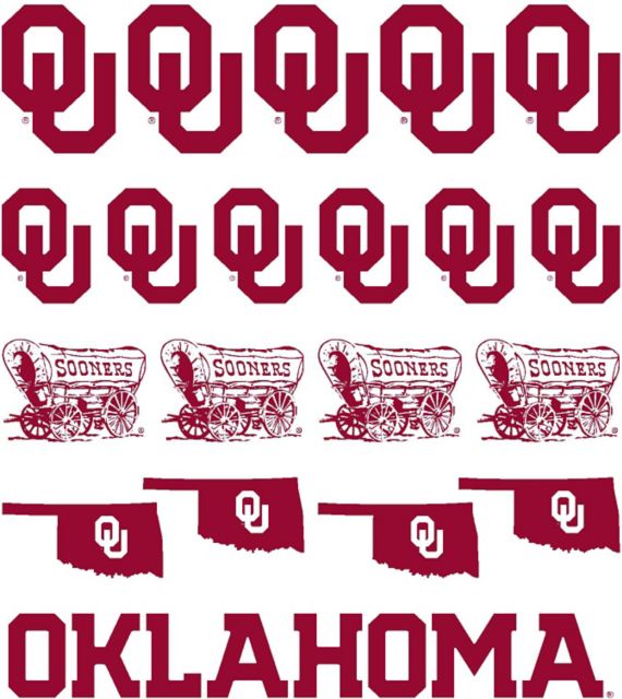 University of Oklahoma Sooners Sticker Sheet