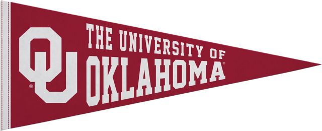 University of Oklahoma 12X30 Full Color Pennant