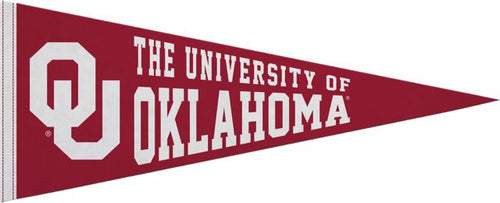 University of Oklahoma 12X30 Full Color Pennant