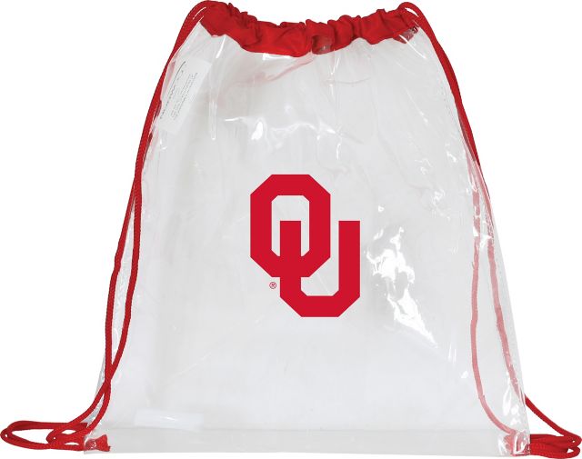 University of Oklahoma Sooners Clear Drawstring Tote